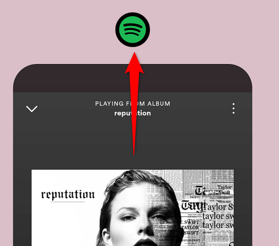 Смахните вверх, чтобы закрыть приложение.