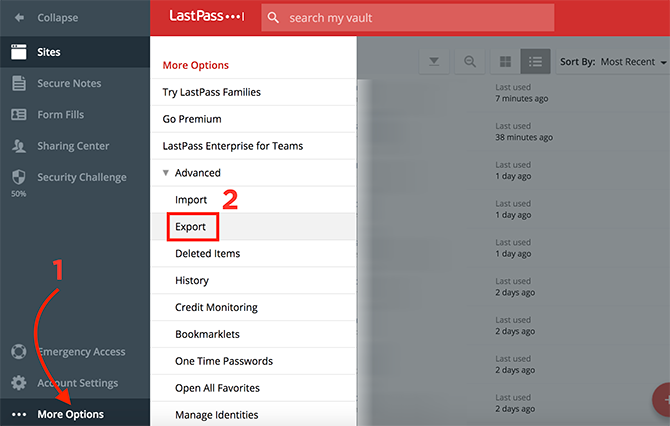 Перенос паролей между LastPass и 1Password