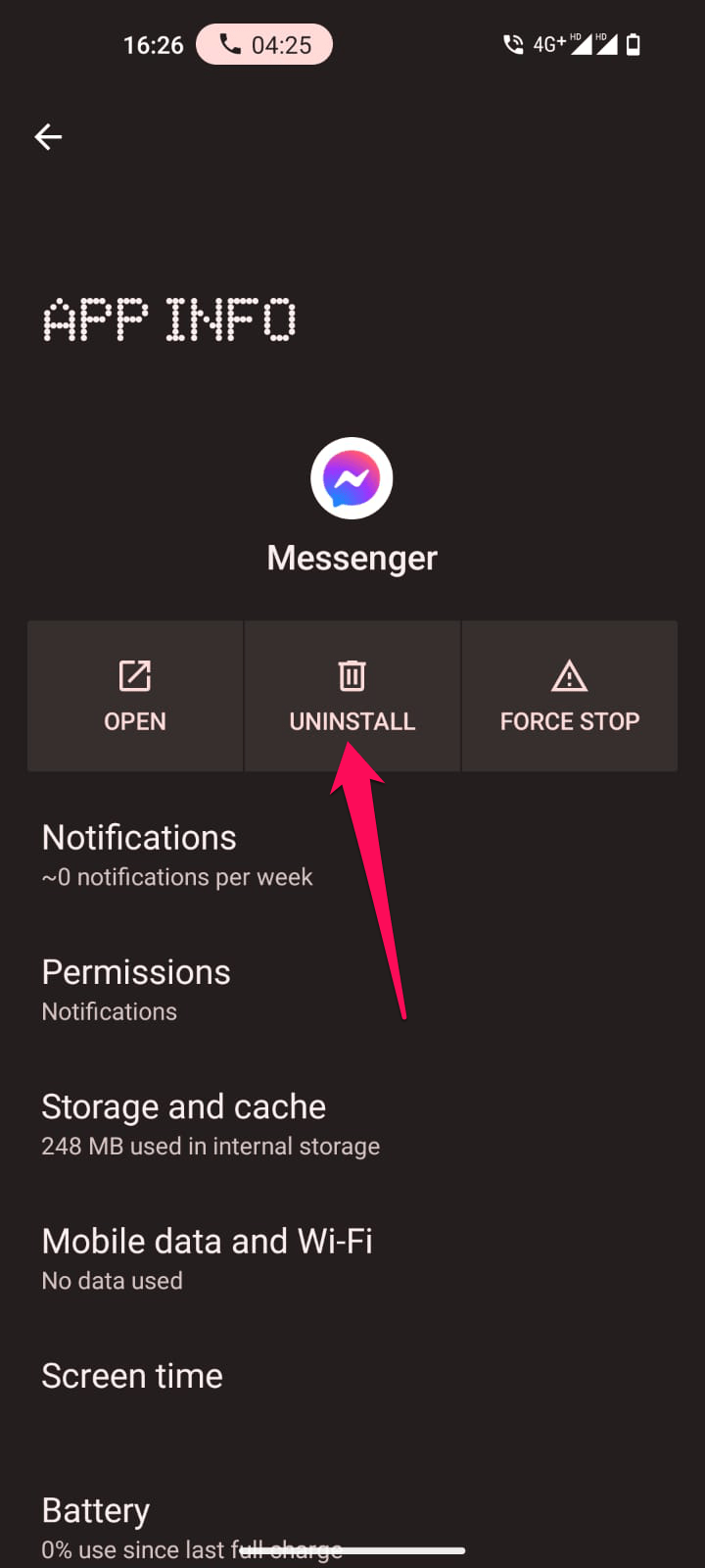 Переустановка Messenger