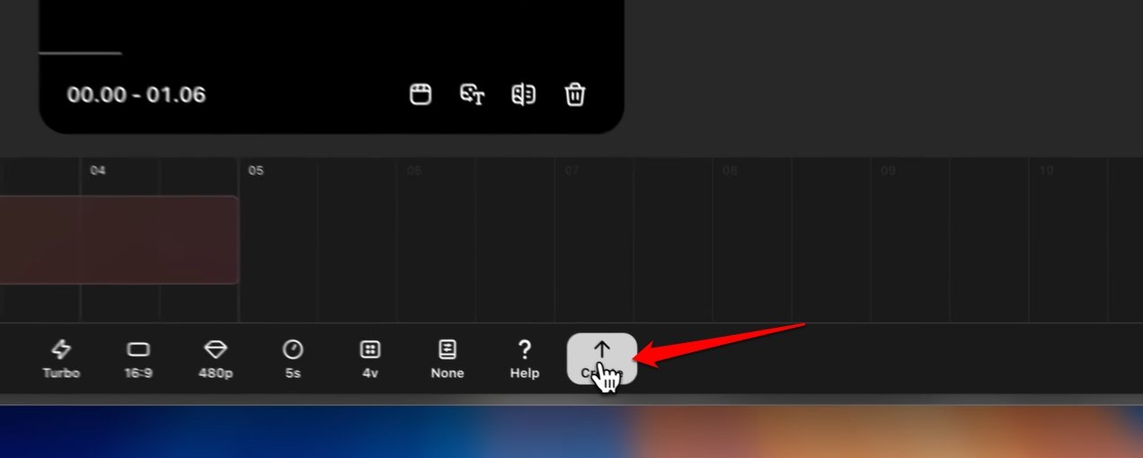 Create 버튼 예시
