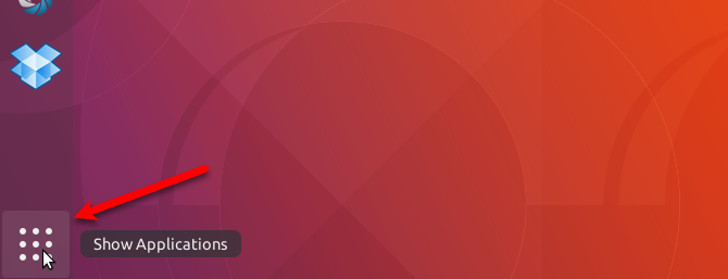 Show Applications в Ubuntu 17.10
