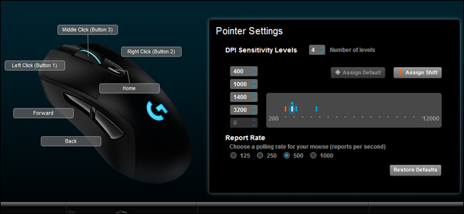 Logitech mouse software.