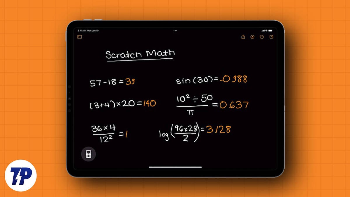 Math Notes на iPad: руководство