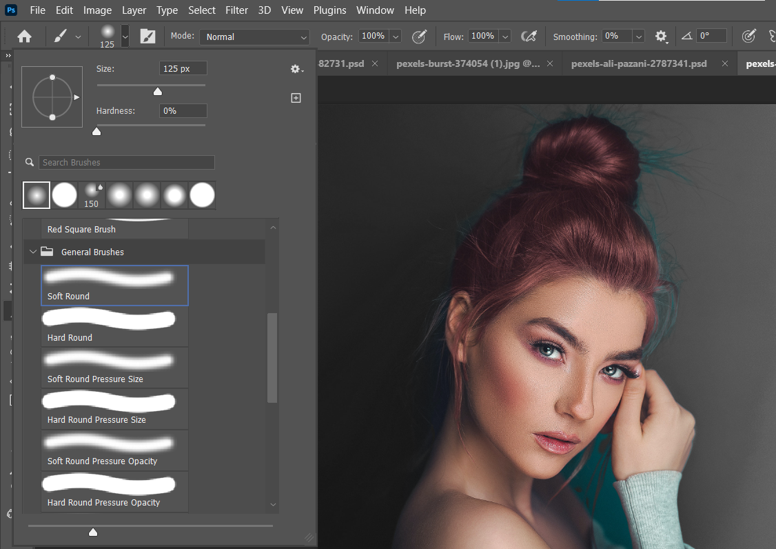 Мягкая кисть — портрет