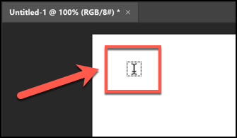 Вставка текстового поля в Photoshop