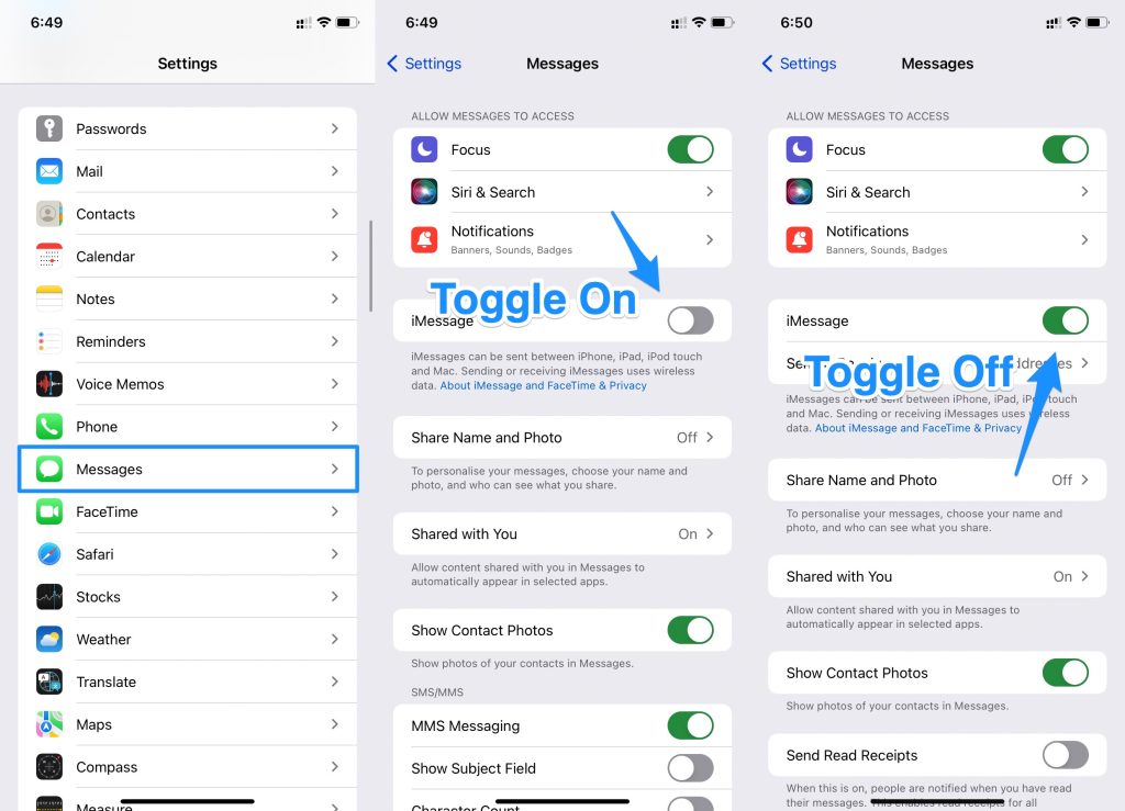 iMessage Not Syncing on Mac