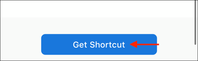 Нажмите Get Shortcut