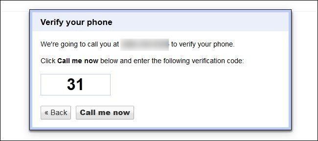 Выбор номера Google Voice в веб-интерфейсе