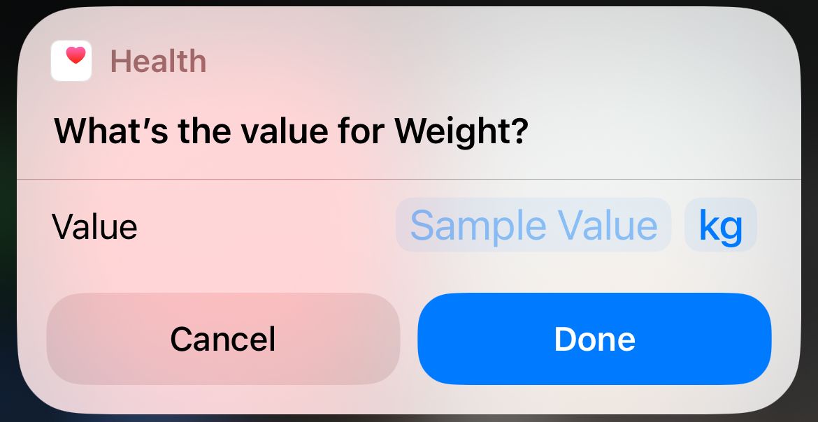 Ввод данных при запуске Ярлыка на iPhone.