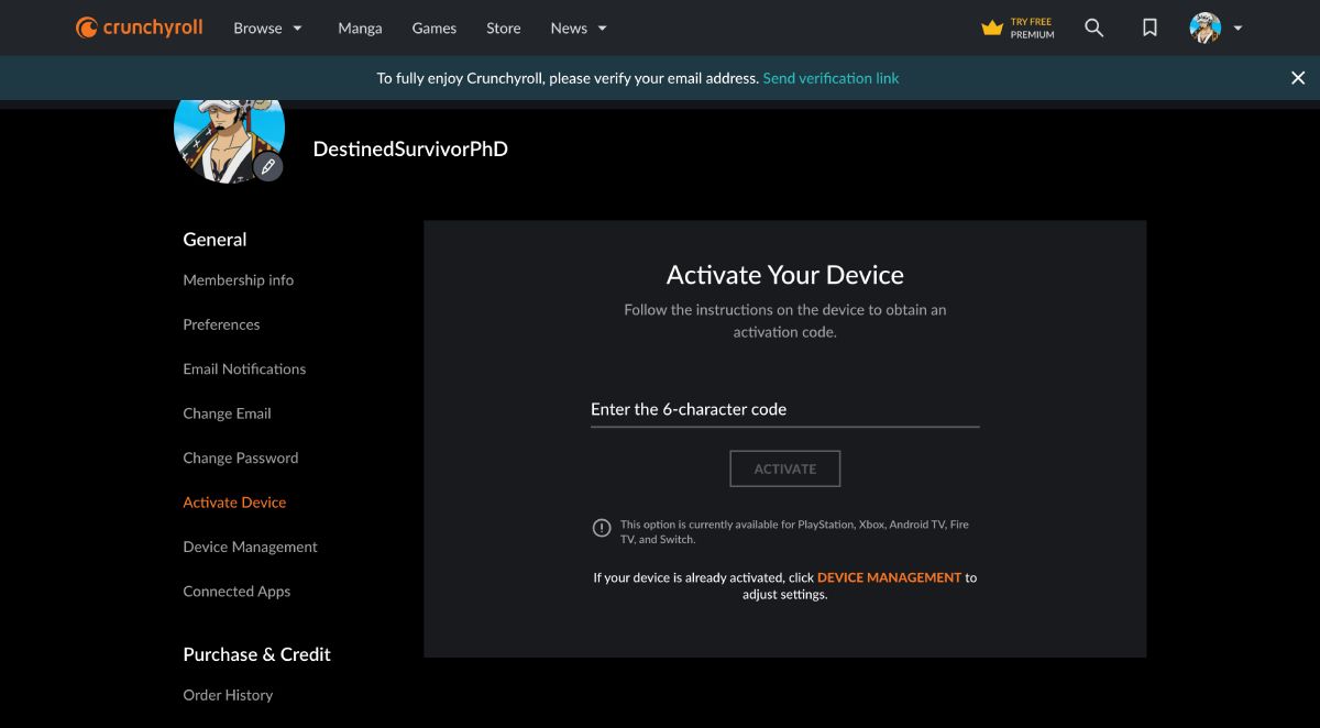 Активация устройства на Smart TV