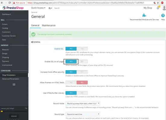 SSL для Front Office