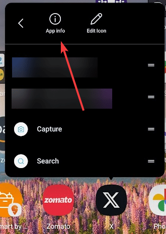 Tela de informações do app com opção Forçar Parada