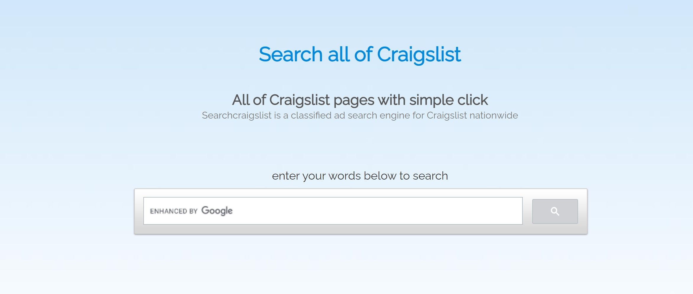 Главная SearchCraigslist