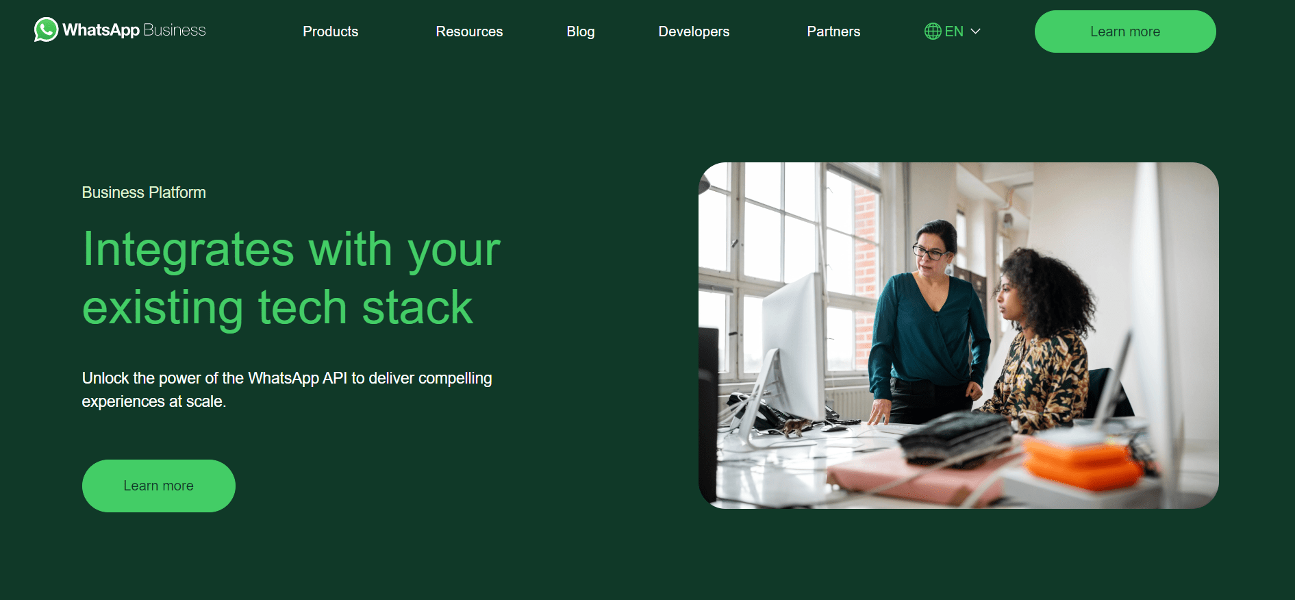 Регистрация в WhatsApp Business API для создания бота.