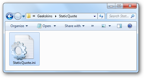 Neuer Ordner für StaticQuote im Skins-Verzeichnis