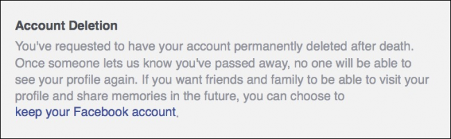 Подтверждение выбора удаления или сохранения аккаунта