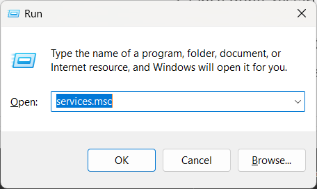 Окно Выполнить Windows