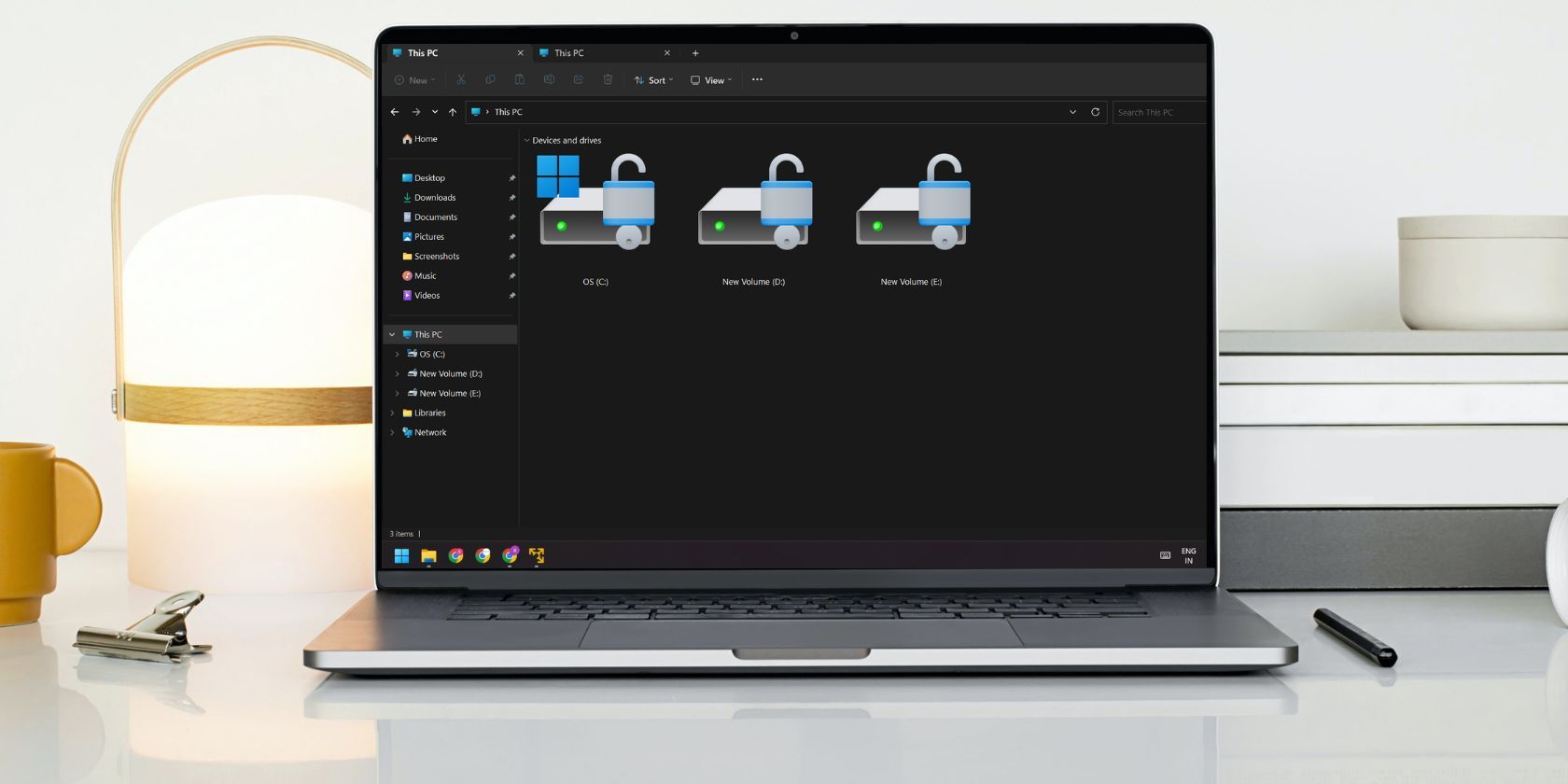 Отключение вкладок Проводника в Windows 11