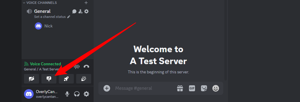 Нажмите кнопку для начала трансляции.
