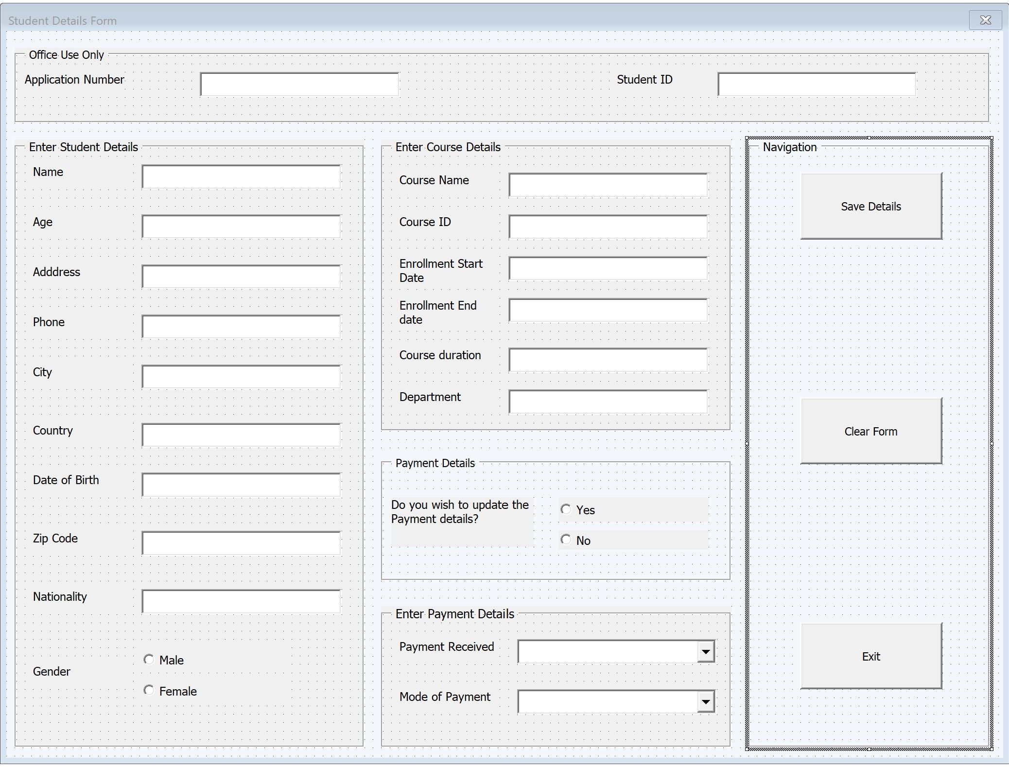 UserForm пример в Excel VBA