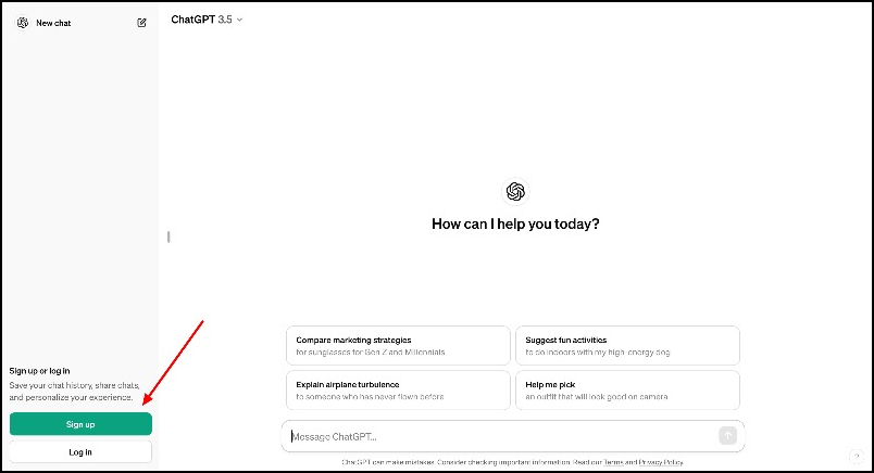 Регистрация и вход в ChatGPT