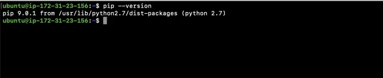 Проверка версии pip