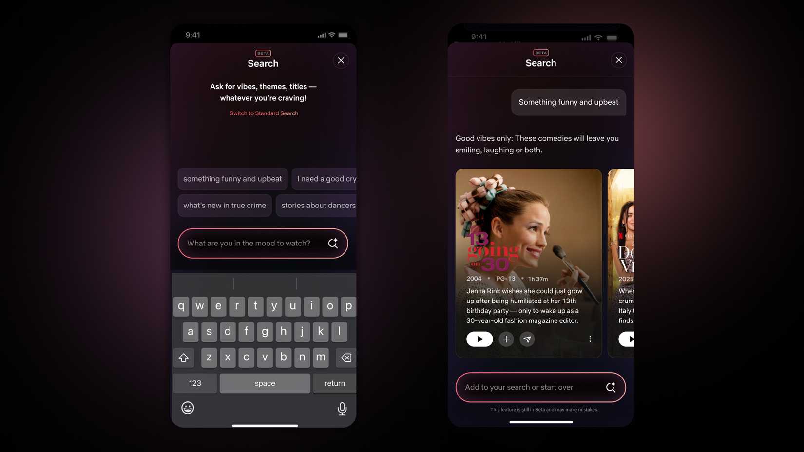 Генеративный AI‑поиск Netflix.