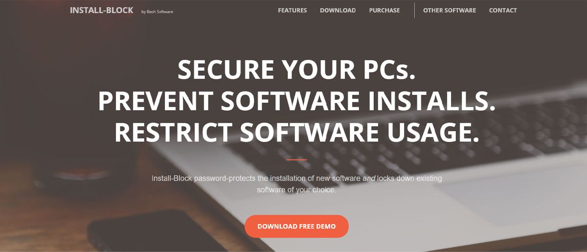 Install-Block — экран блокировки установки