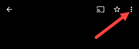 Нажмите значок меню в правом верхнем углу.