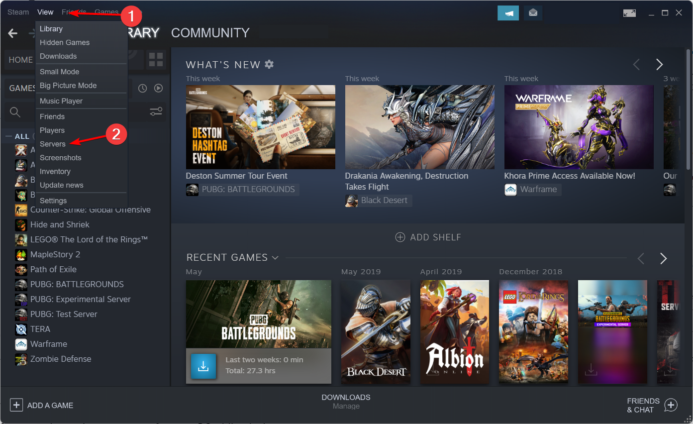 меню-view-servers Steam Server Browser