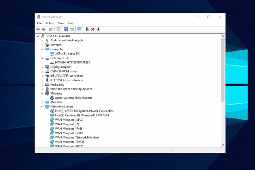 Переустановить устройство через Диспетчер устройств