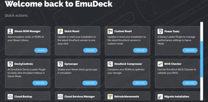 Закройте EmuDeck и переходите к копированию игр