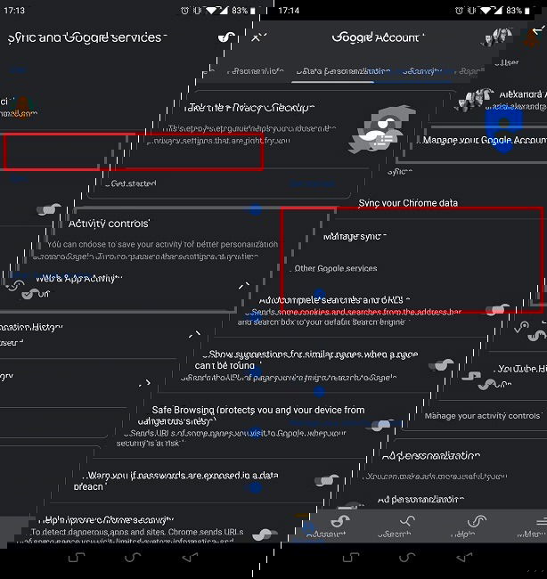 Включить Веб и Приложения в Chrome