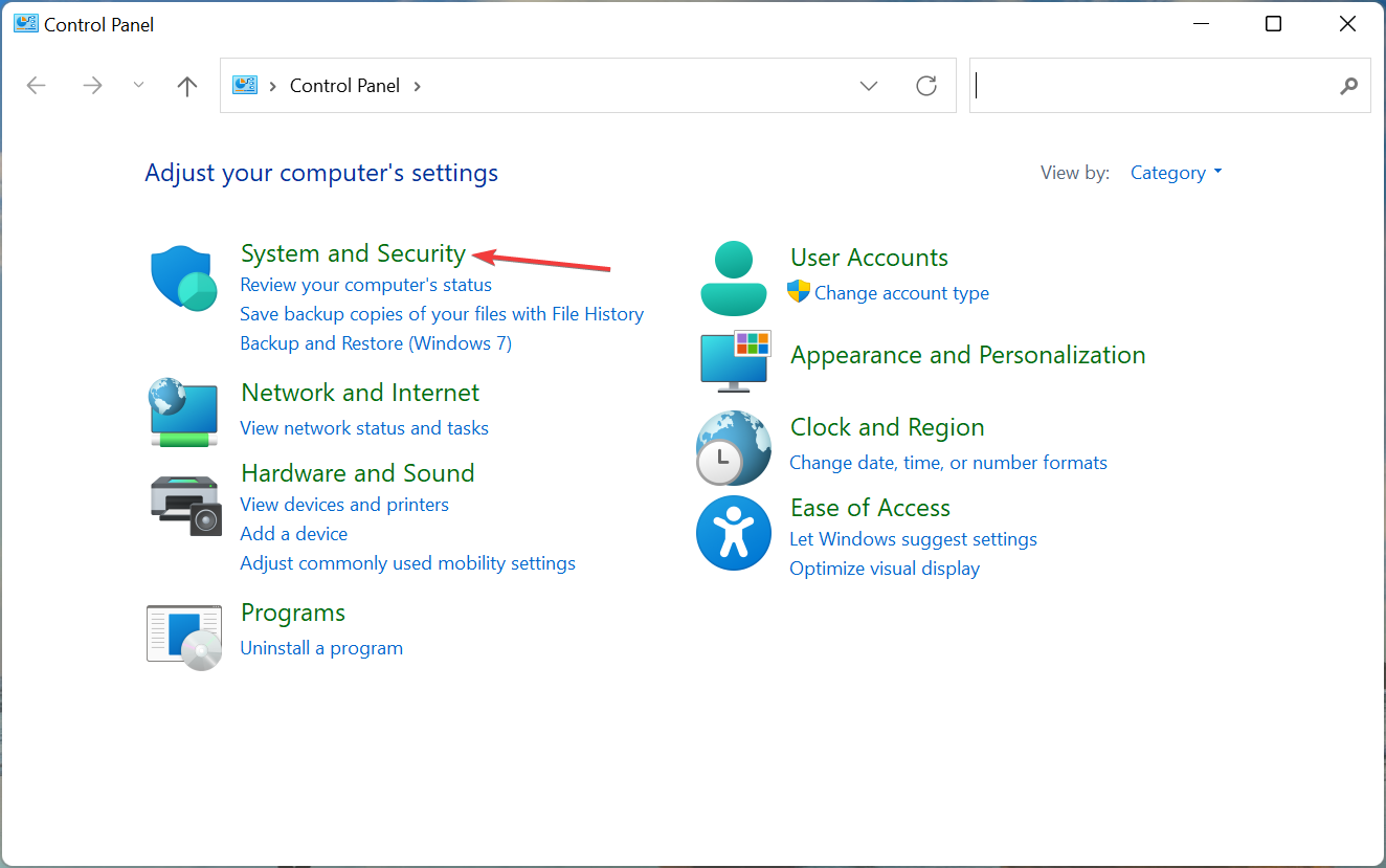 Раздел «Система и безопасность»