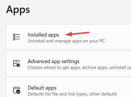 Список установленных приложений в Windows