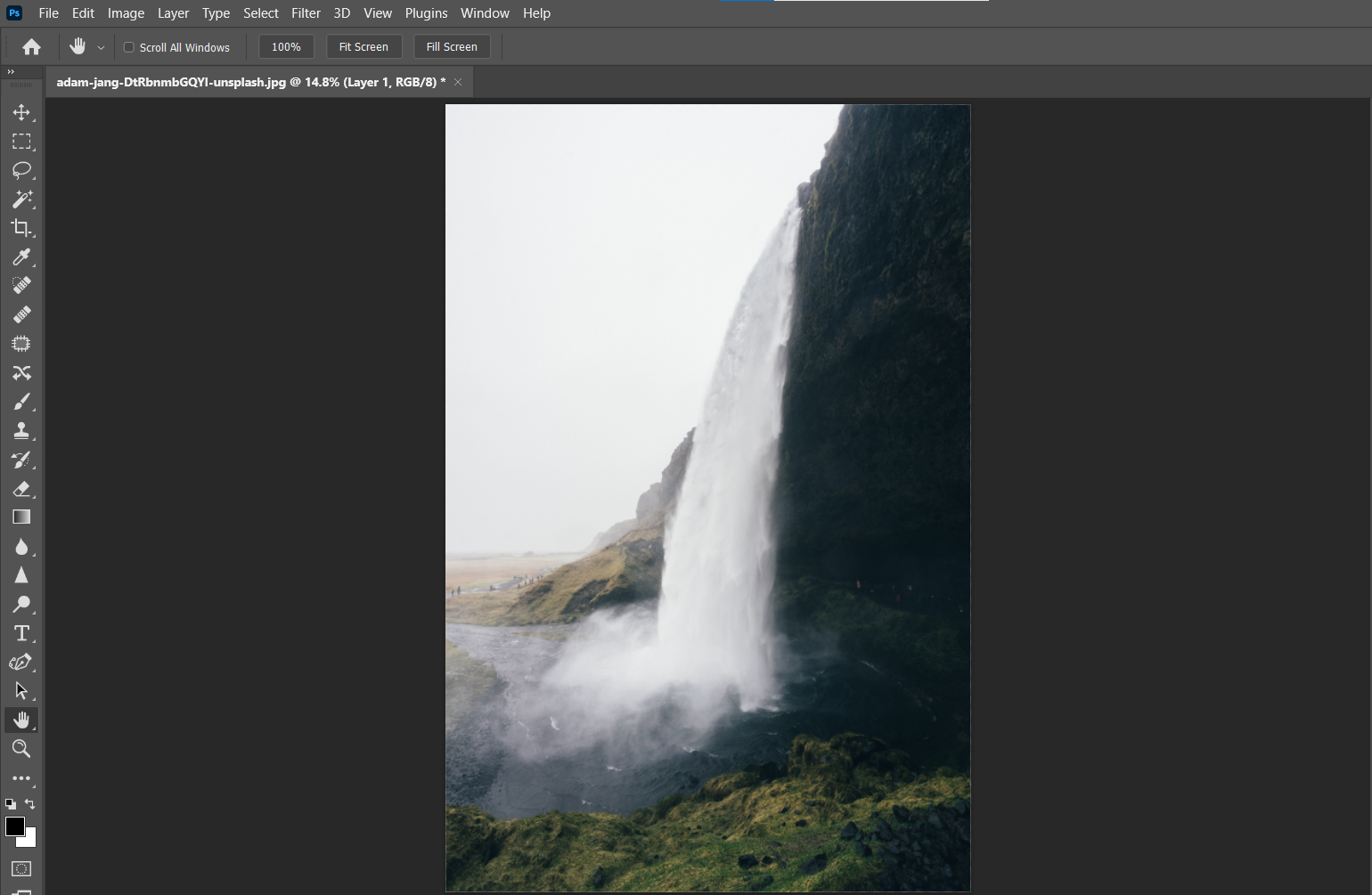 Исходный кадр до редактирования