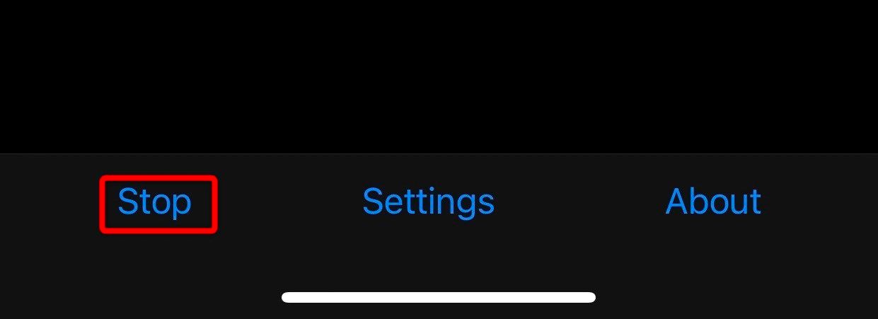 Отключение Wi‑Fi‑соединения WO Mic на iPhone.