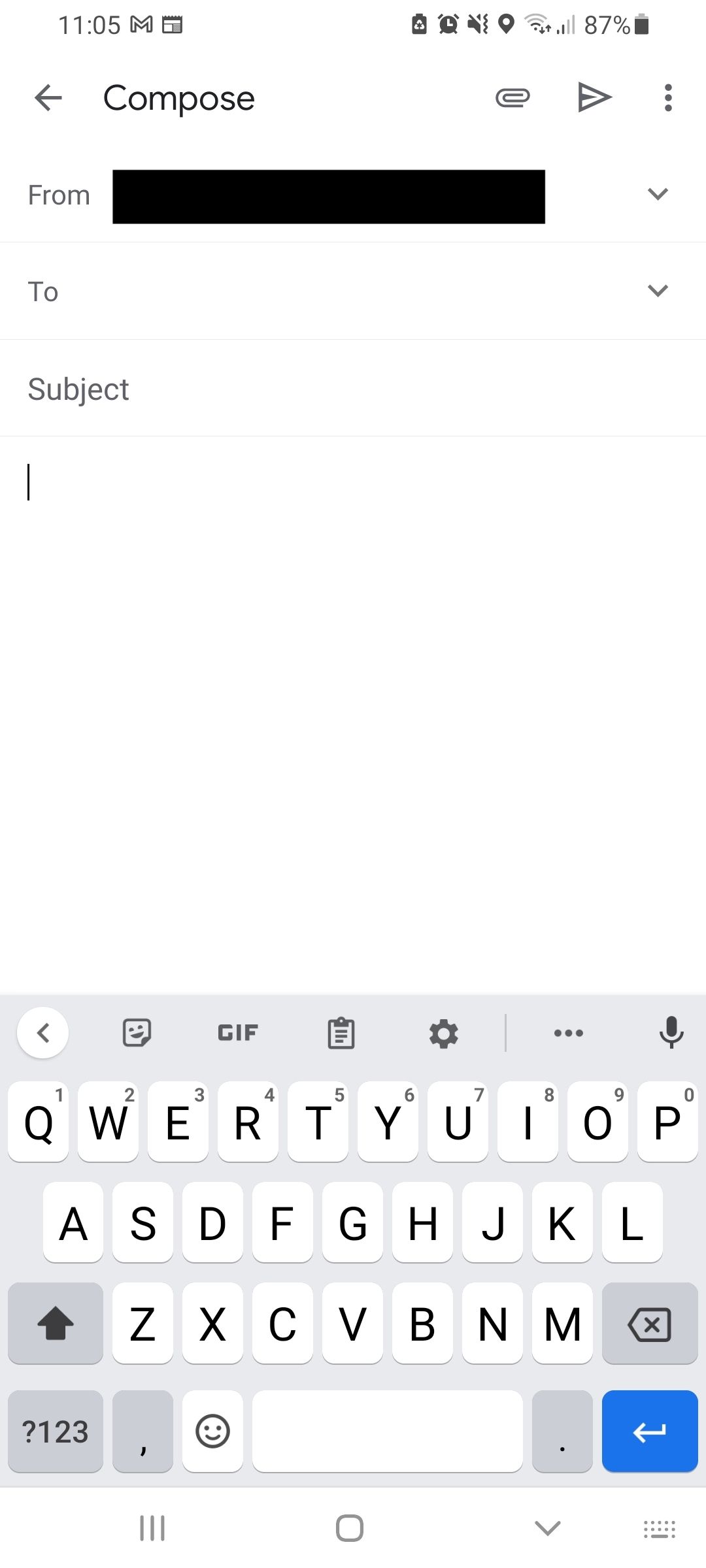 Вход в настройки Gboard