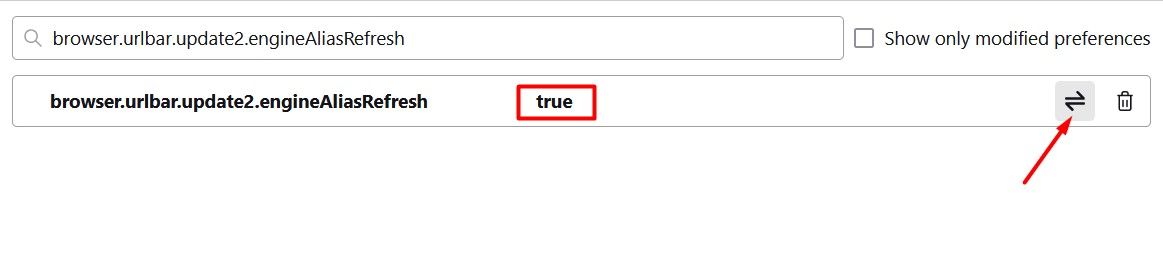 Параметр с значением True в about:config Firefox.