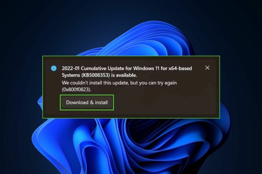 Ошибка Windows 0x800f0823 — как исправить