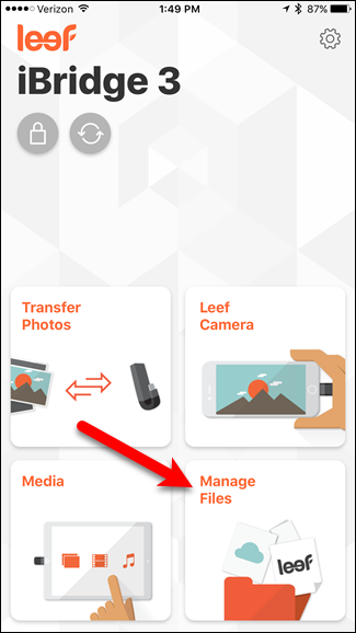 Главный экран приложения iBridge 3