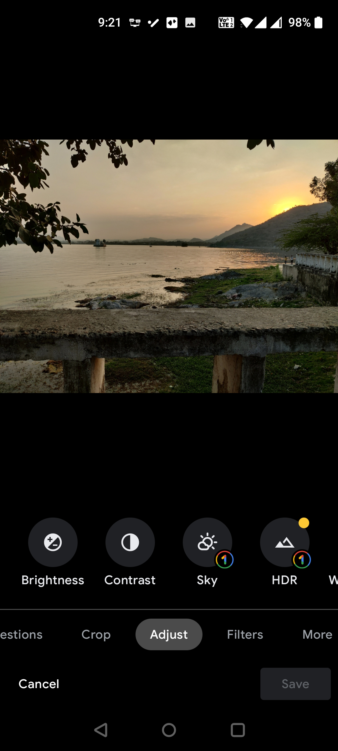 Доступ к Настроить в Google Фото