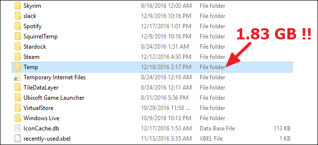 Переместить временные папки Windows на другой диск