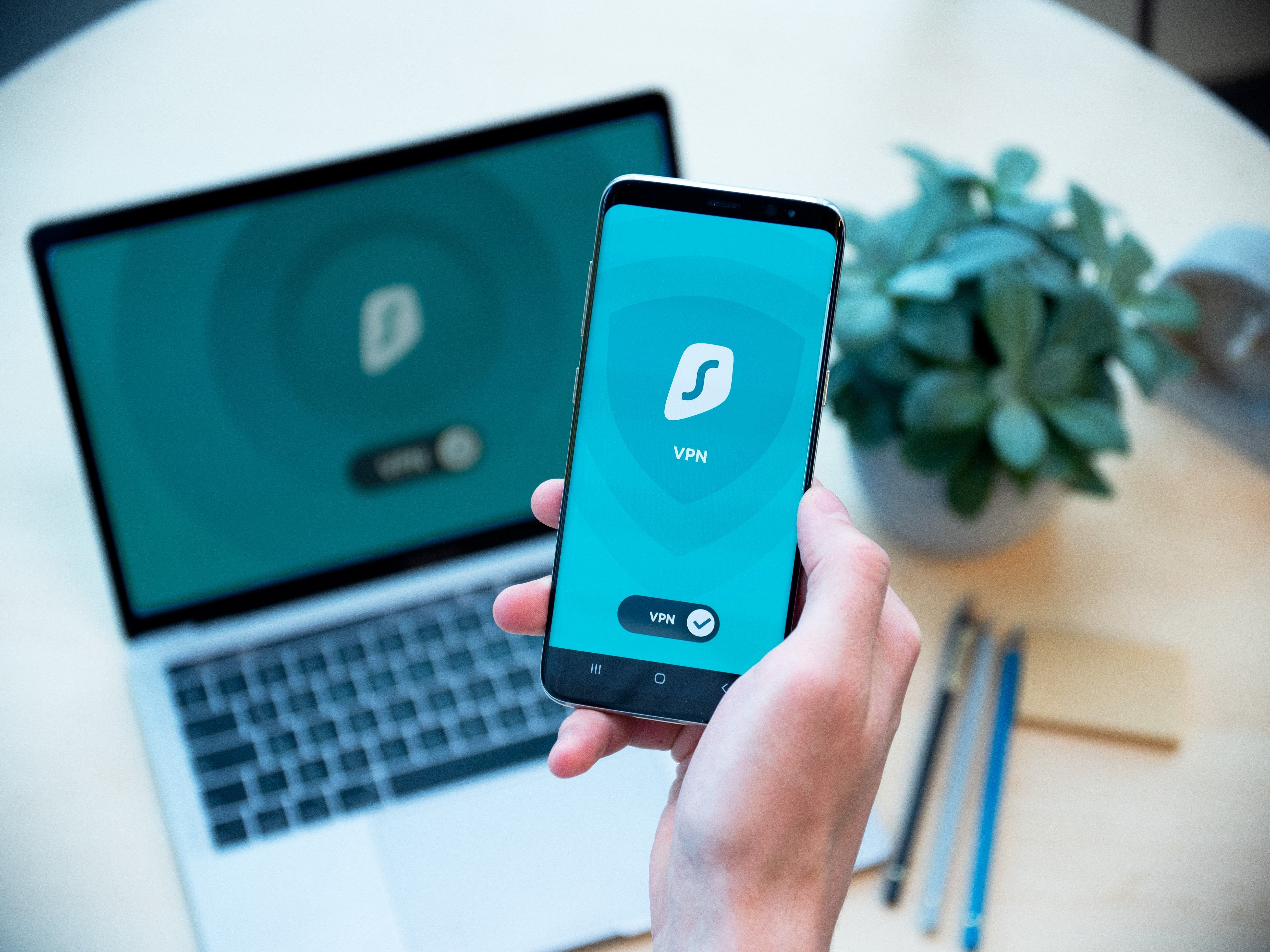 VPN-соединение на экране