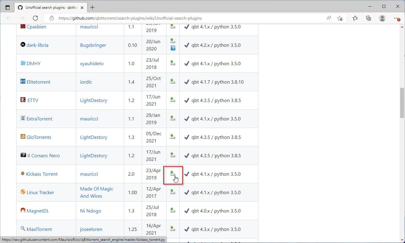 Список неофициальных плагинов на GitHub с колонкой ссылок