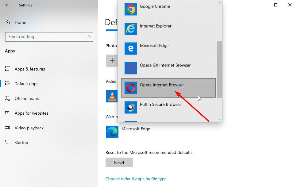 Выбор альтернативного браузера