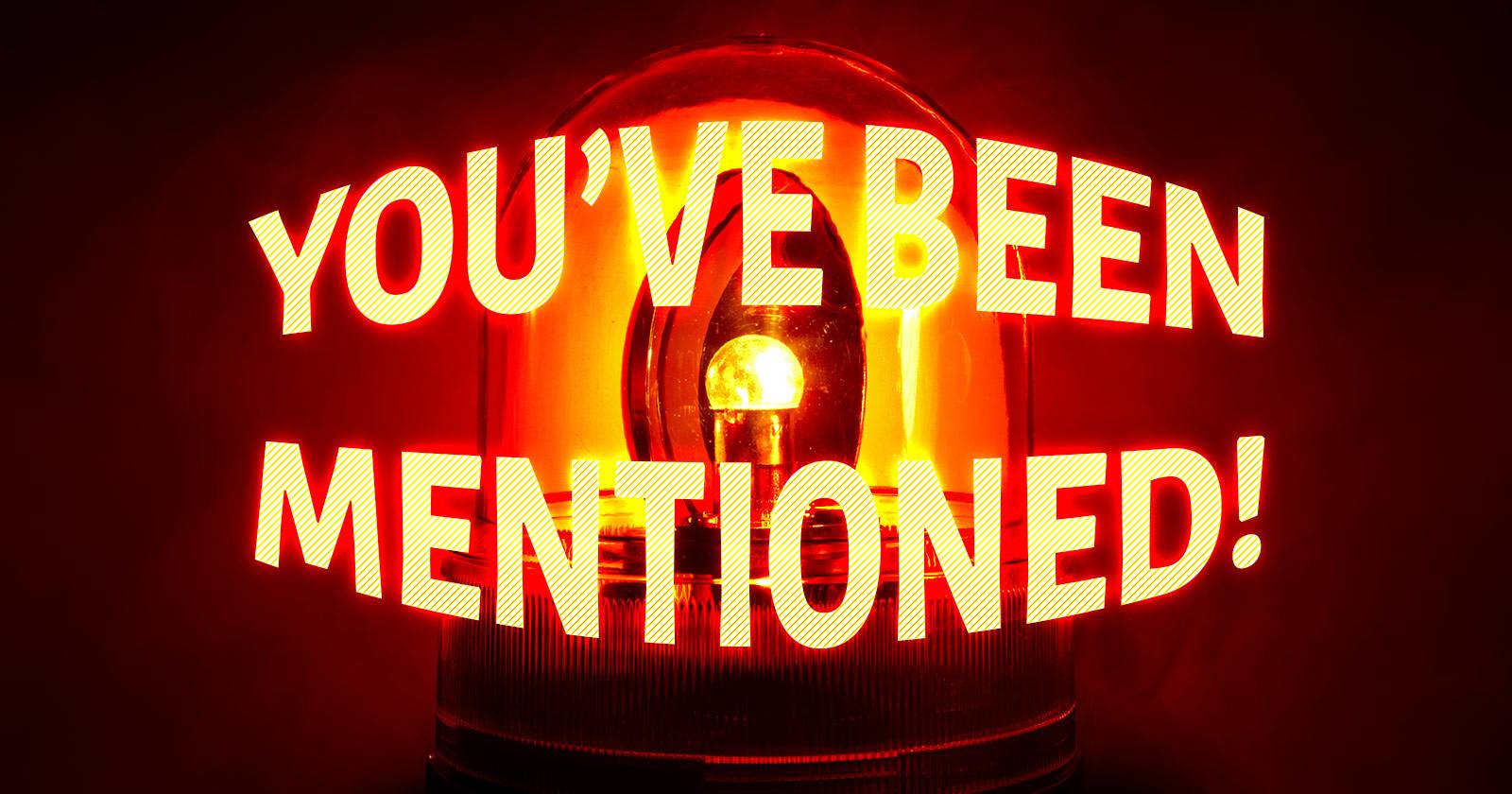 Импульсный свет при упоминании в сети