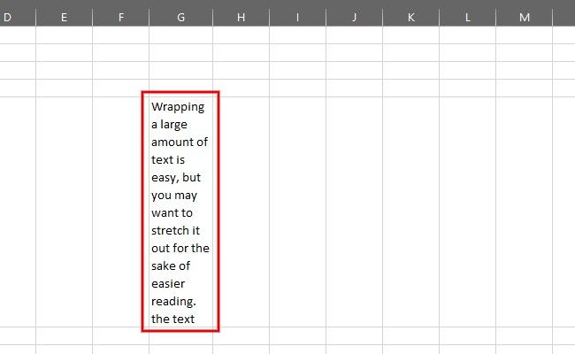 Большое количество текста в одной ячейке после переноса может быть трудно читать.