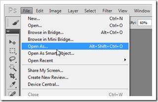 Photoshop Open As Camera Raw Einstellung