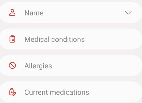 Fill out the medical information.